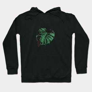 Monstera Leaf Art Hoodie